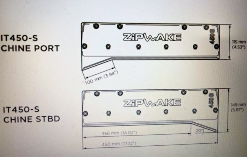 ZipWake CHINE trimer